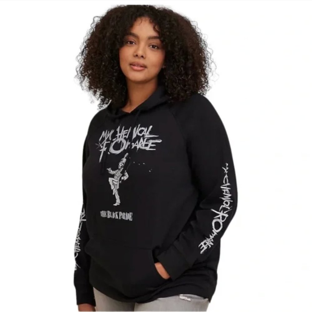 TORRID My Chemical Romance MCR Black Parade Hoodie Sizes 00 MEDIUM + 0 LARGE NEW - Picture 2 of 2